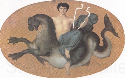 Adolphe William Bouguereau Arion on a Seahorse (mk26) Norge oil painting art